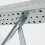 Union puntal y travesaños estanteria cantilever simple