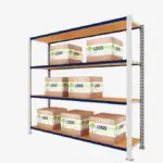 Estanteria carga media reforzada con tablero logis 300