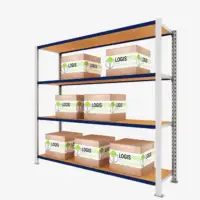 Estanteria carga media reforzada con tablero logis 300